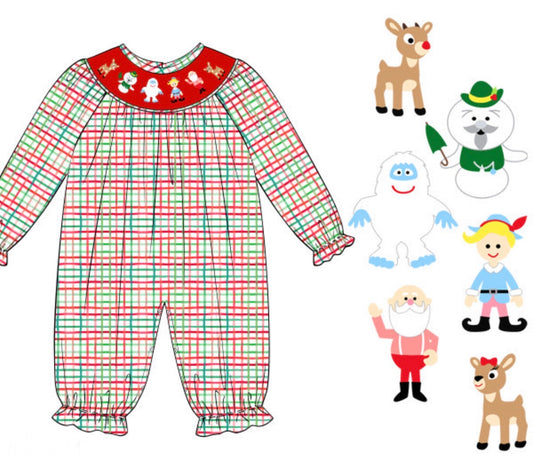PO92 Classic Rudolph Girl Romper