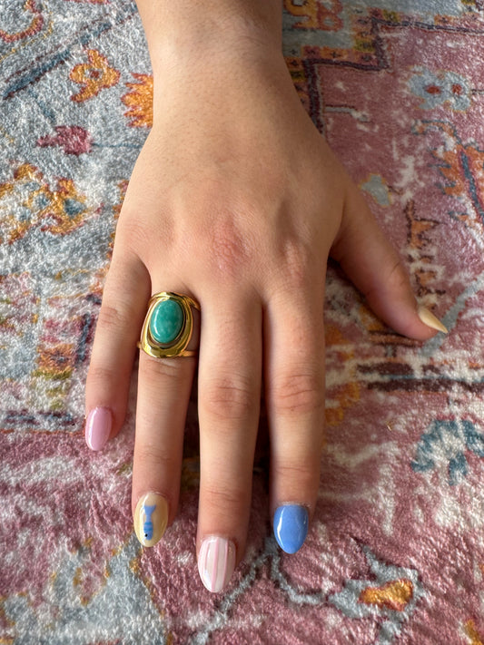 Hart Designs Turquoise & Gold Ring