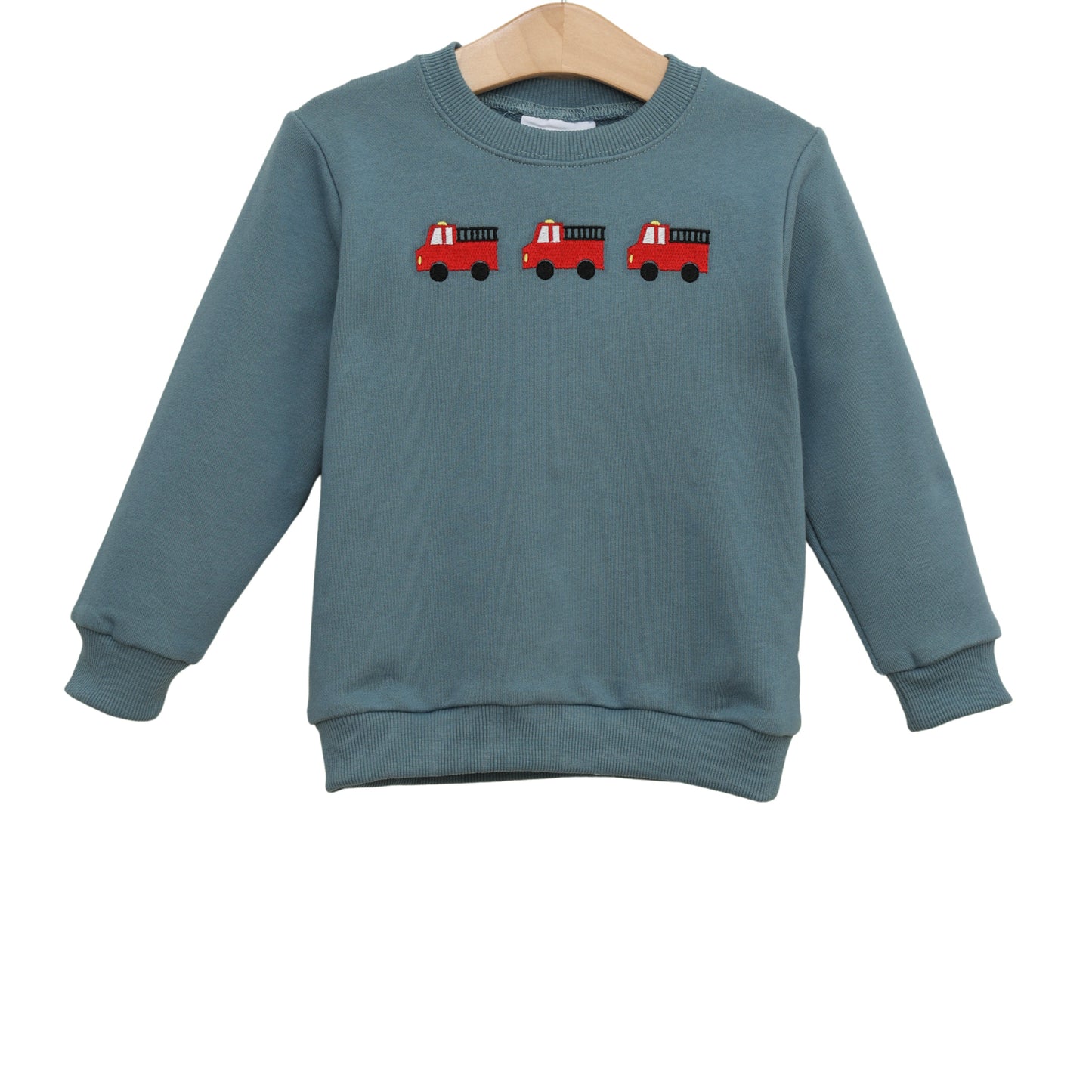 Jellybean Fall - Firetruck Trio French Terry Pullover