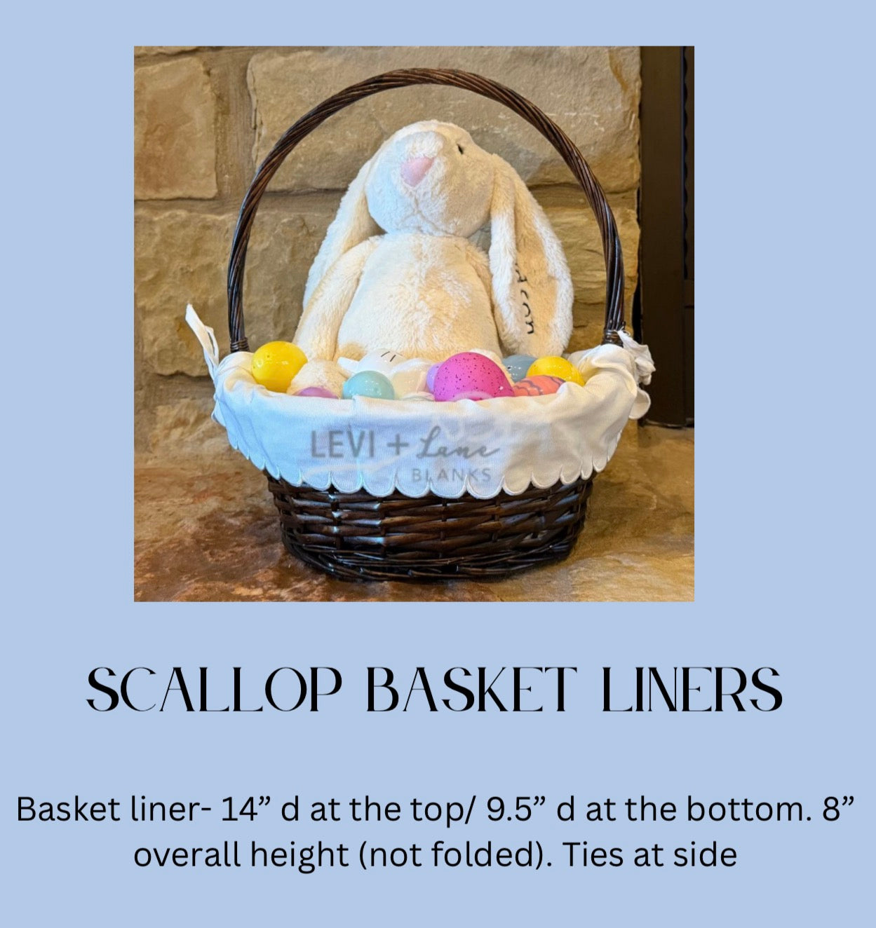 Scalloped Edge Basket Liner