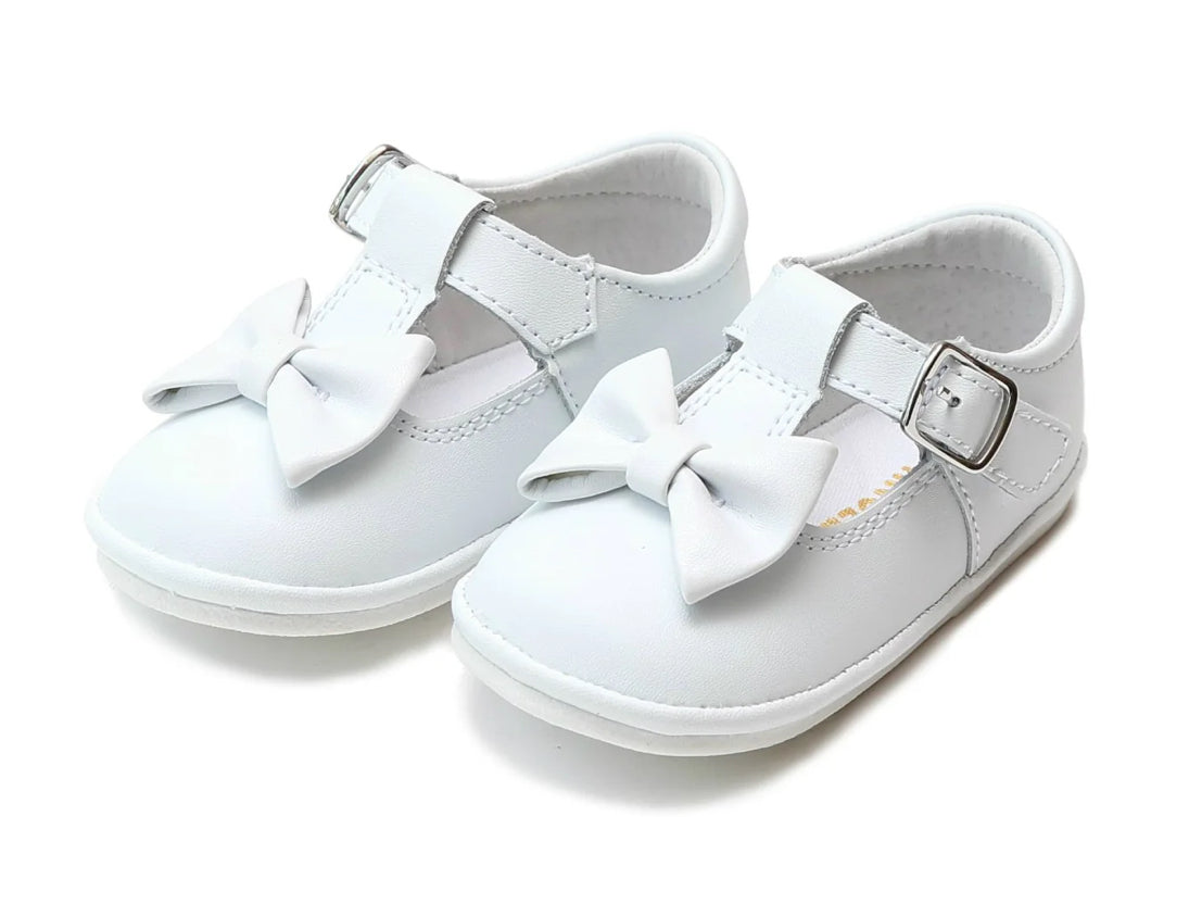 White Minnie Bow Mary Jane