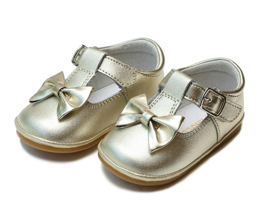 Gold Minnie Bow Mary Jane