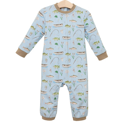 Jellybean Fall - Hook & Tackle Thomas Romper