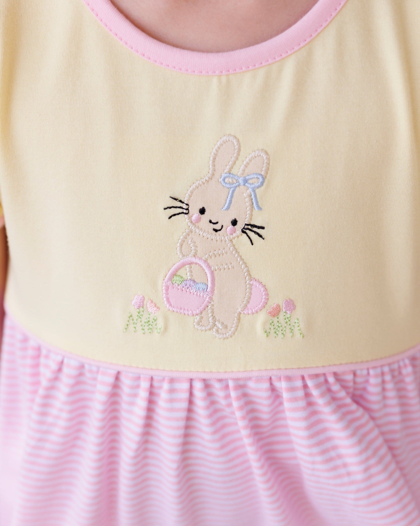 Hoppin' Down The Bunny Trail Ruffle Pocket Dress