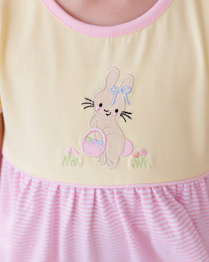 Hoppin' Down The Bunny Trail Ruffle Pocket Dress