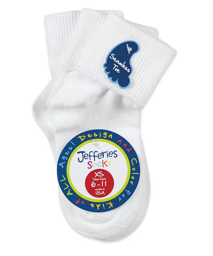 Socks Smooth Toe Turn Cuff Socks 3 Pair Pack