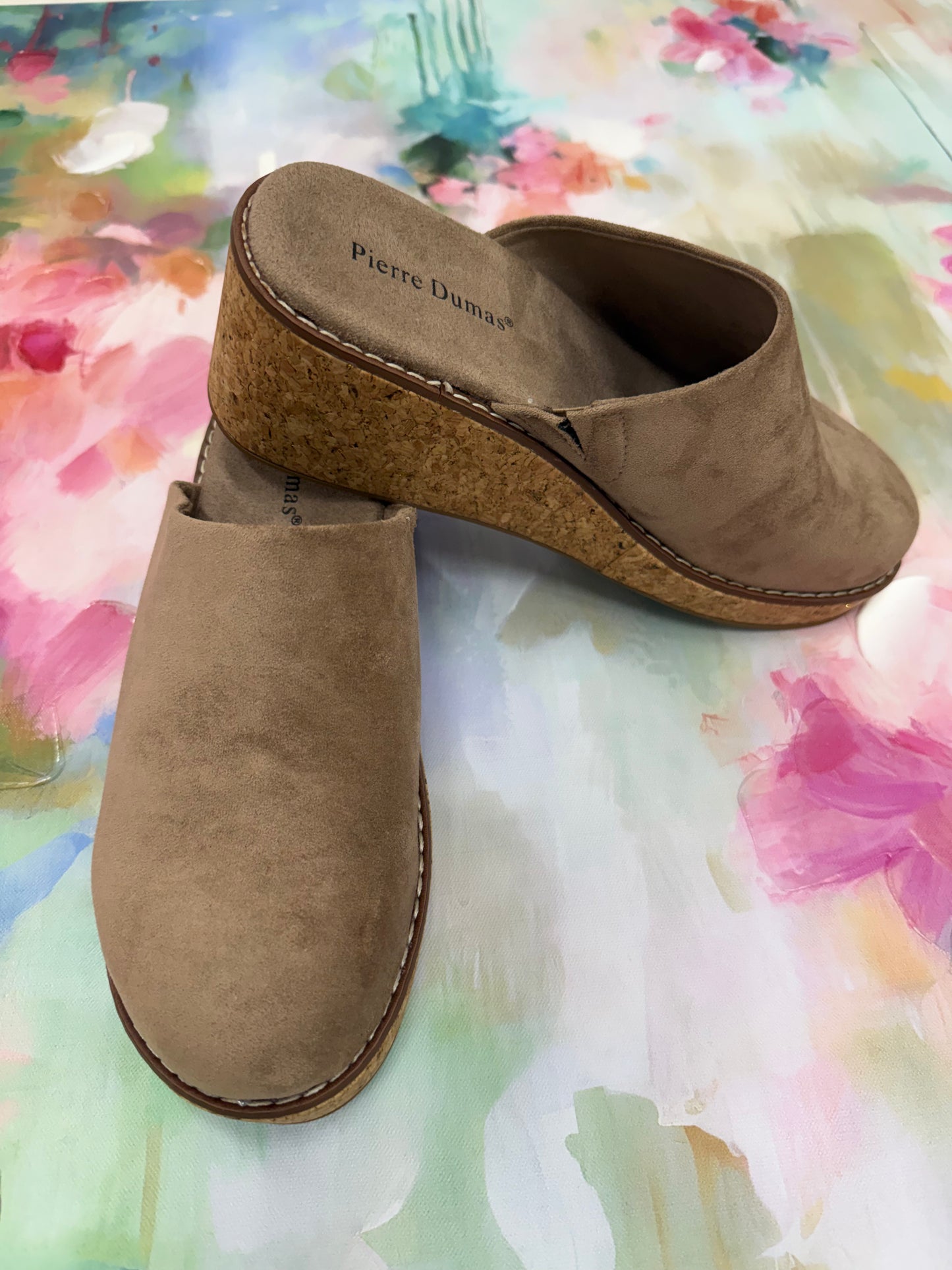 Taupe Suede Wedge