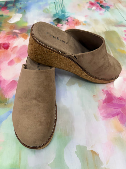 Taupe Suede Wedge
