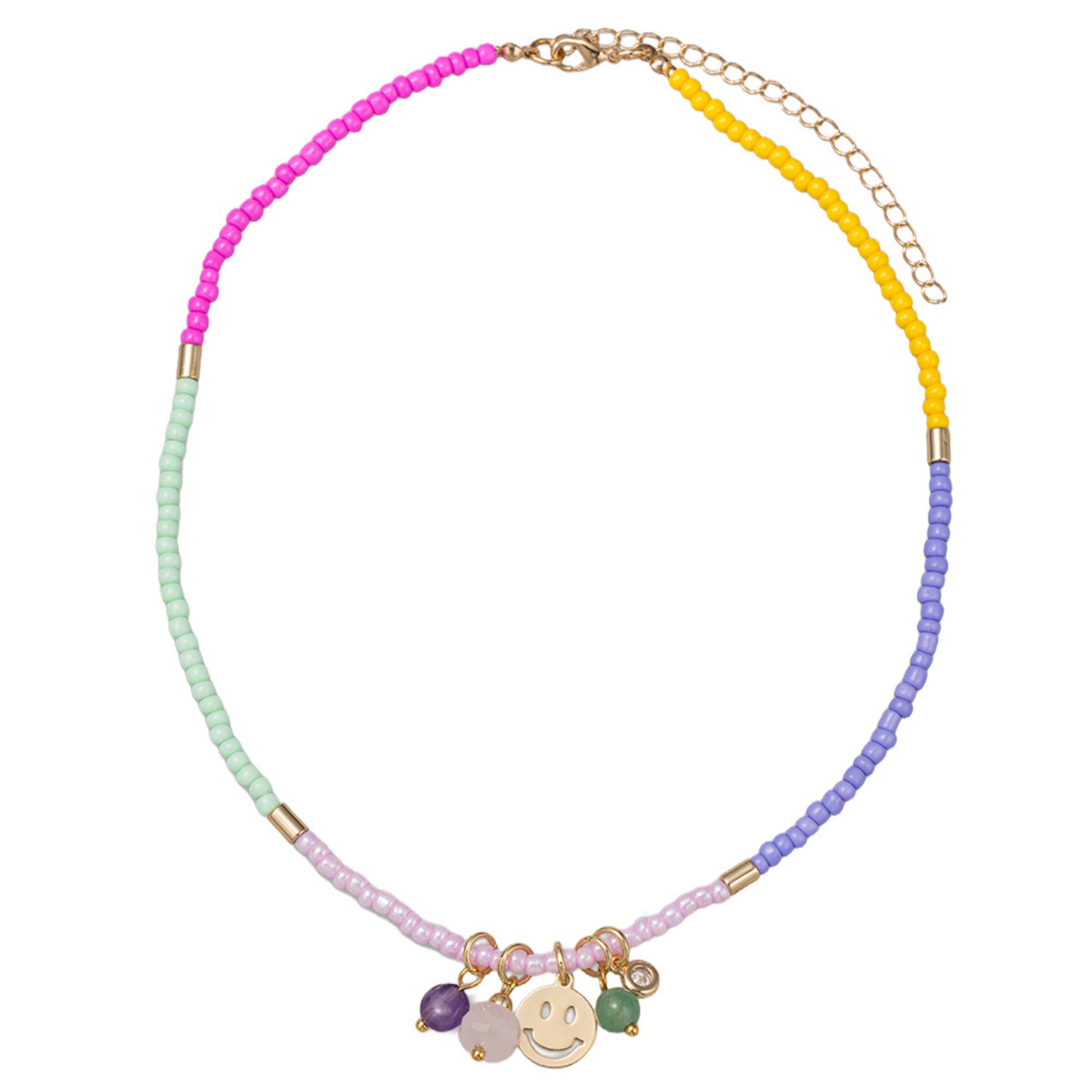 Kids Hot Pink, Seagreen, Pink, Purple, Yellow Bead