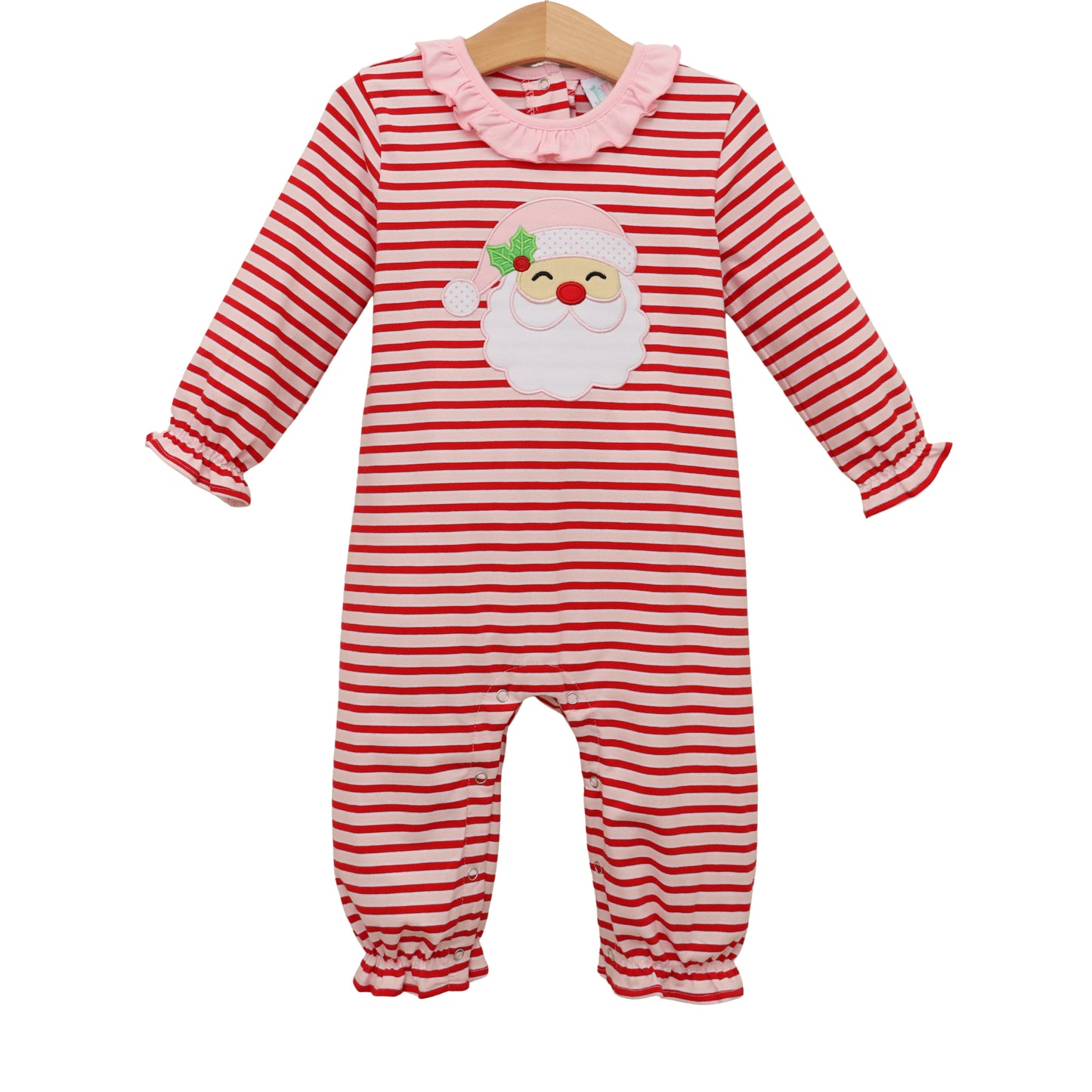 Jellybean Christmas: Jolly St. Nick Ruffle Romper
