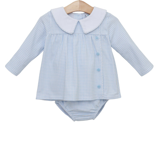 Jellybean Fall - Liam Diaper Set Light Blue Windowpane (Copy)