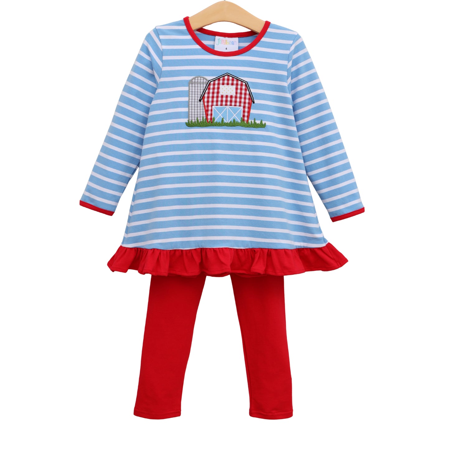 Jellybean Fall -On The Farm Ruffle Pant Set