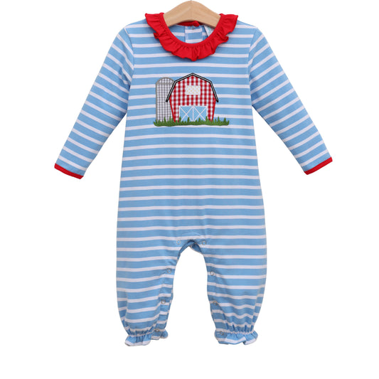 Jellybean Fall -On The Farm Ruffle Romper