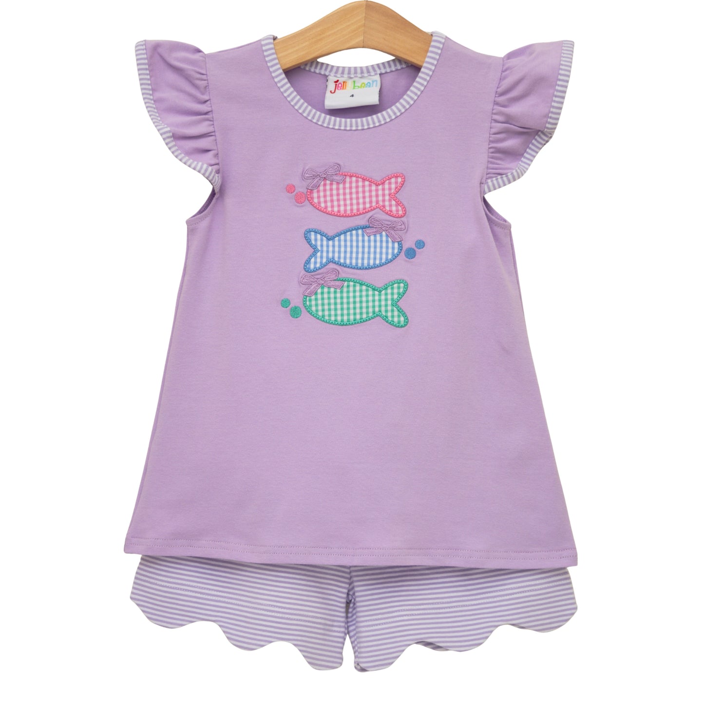 Jellybean Summer - One Fish Two Fish Scallop Short Set