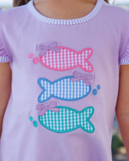 Jellybean Summer - One Fish Two Fish Scallop Short Set