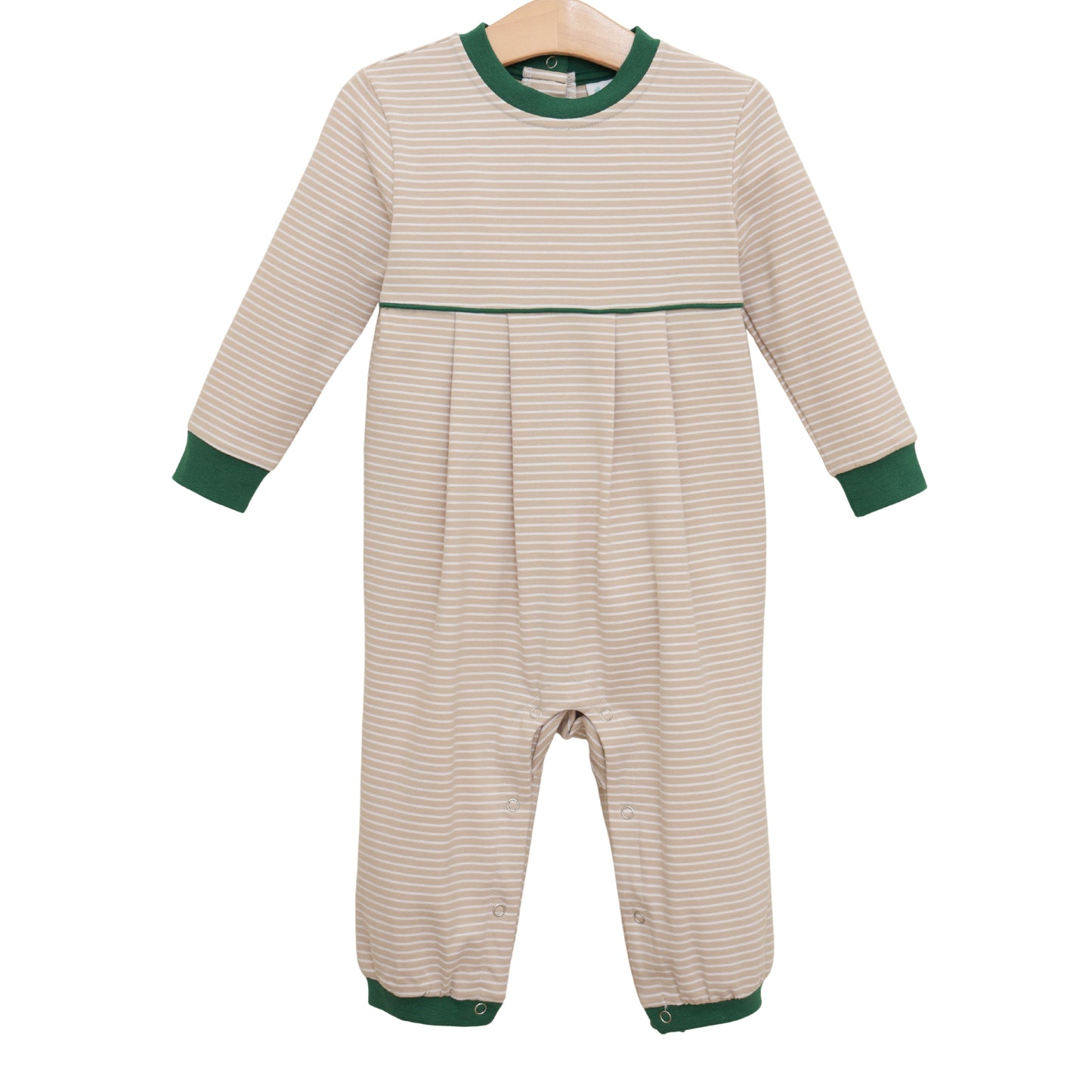 Jellybean Fall - Tan Stripe & Hunter Green