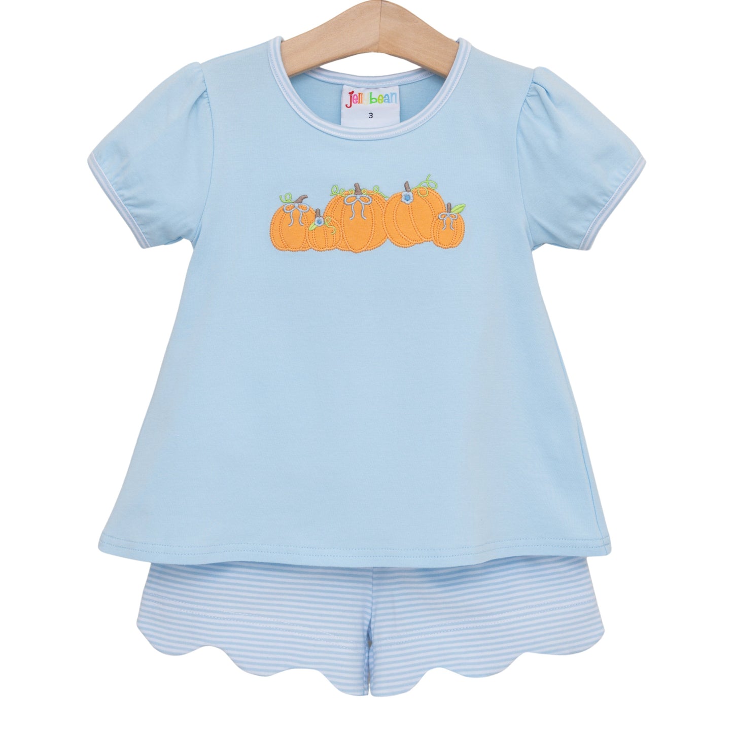 Pick of the Patch Scallop Short Set *JELLYBEAN PUMPKIN PREORDER*