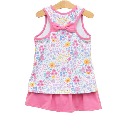 Jellybean Summer - Poppies and Petals Bow Back Skort Set