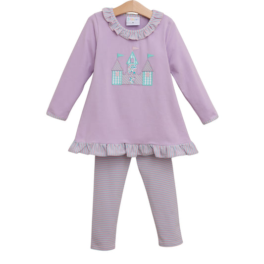 Jellybean Fall - Princess Palace Ruffle Pant Set