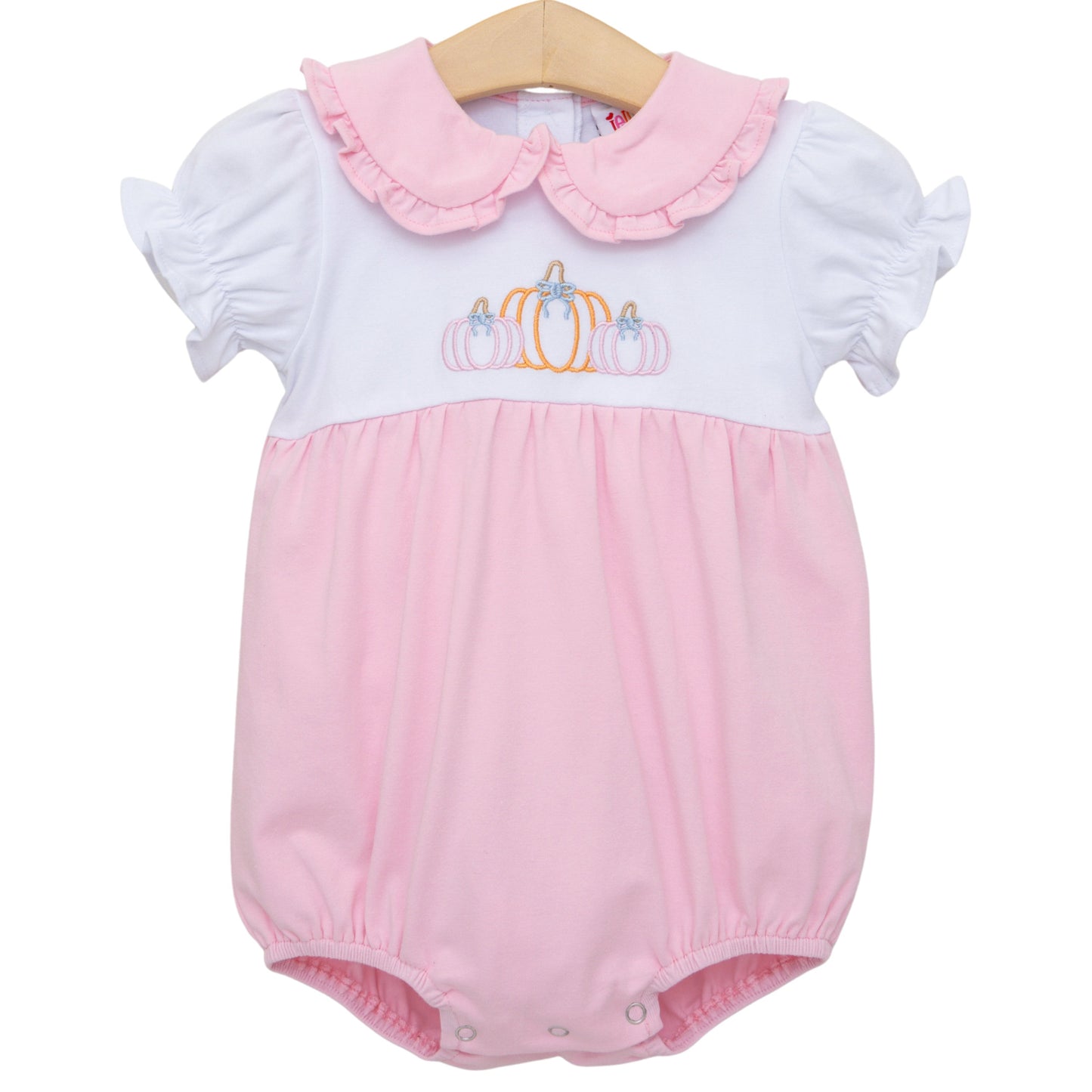Proper Pumpkins Ruffle Collar Bubble *JELLYBEAN PUMPKIN PREORDER*