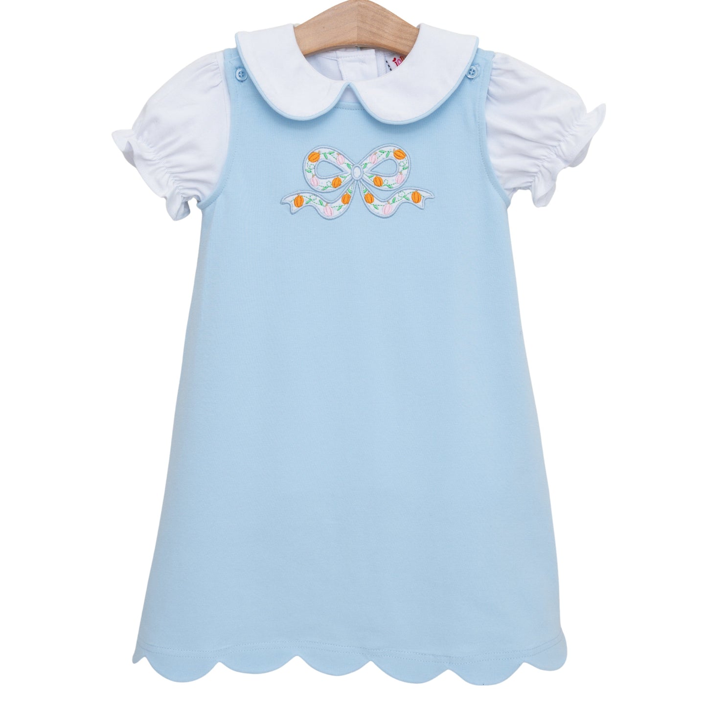 Pumpkin Bow Scallop Jumper Set *JELLYBEAN PUMPKIN PREORDER*