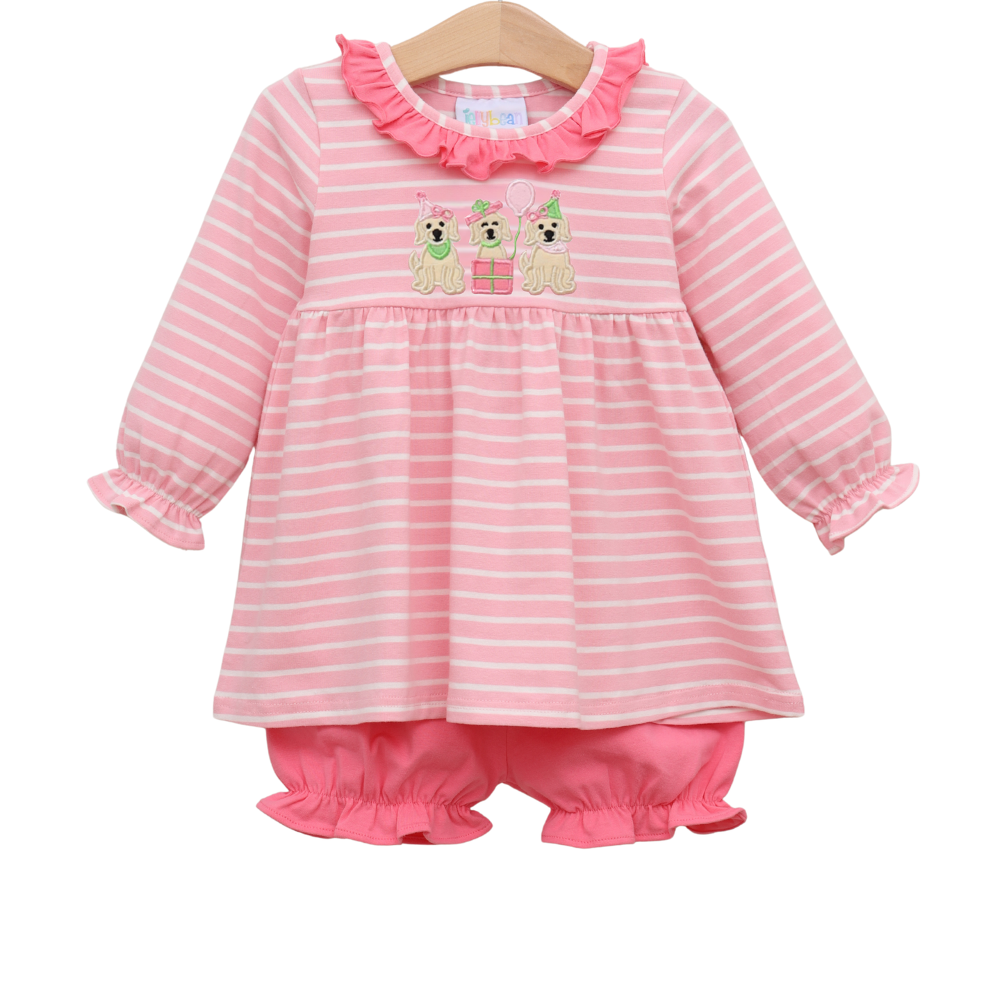 Jellybean Fall - Puppy Party Ruffle Bloomer Set