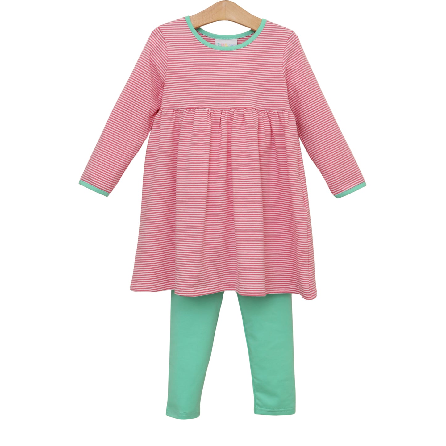 Jellybean Fall - Sadie Pants Set Pink & Mint