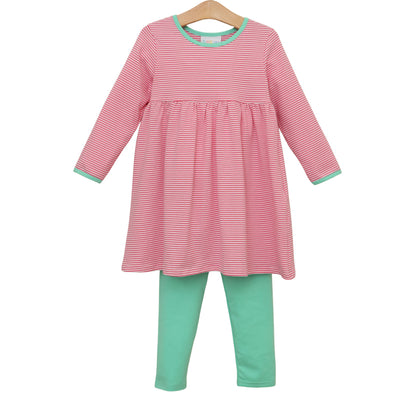 Jellybean Fall - Sadie Pants Set Pink & Mint
