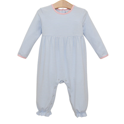 Jellybean Fall - Sadie Romper Light Blue & Pink