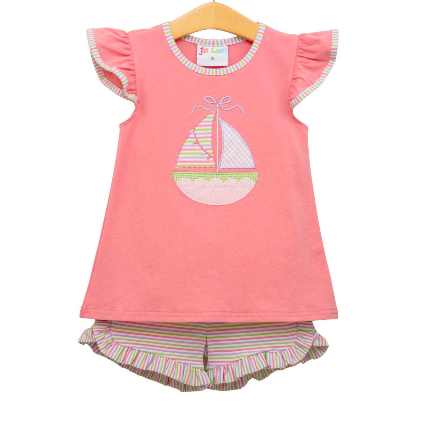 Jellybean Summer - Sailin' Away Flutter Short Set