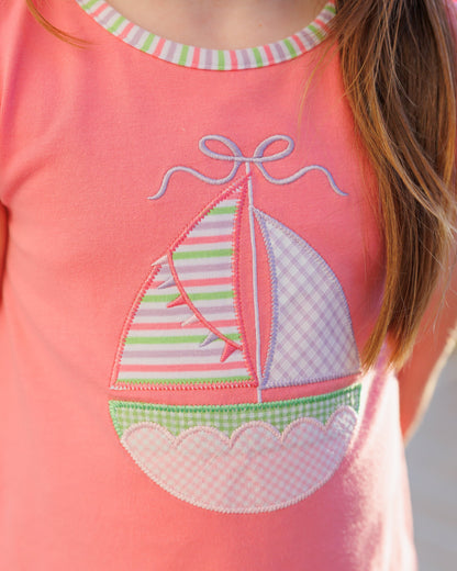 Jellybean Summer - Sailin' Away Flutter Short Set