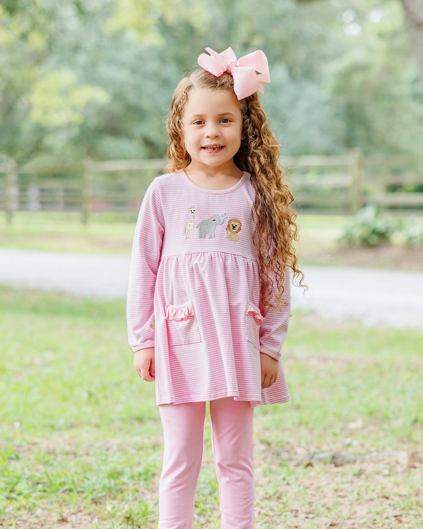 Jellybean Fall - Zoo Crew Ruffle Pocket Pant Set