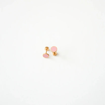 Smile Stud Earrings - Hypoallergenic, Flat Back, Girl Gift