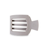 Square Flat Hair Clip | Med. | Silver Flames