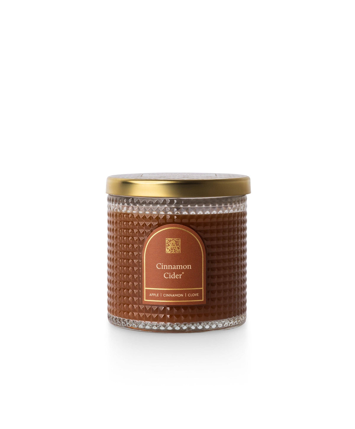 Cinnamon Cider - Textured Glass Candle - 11 EA