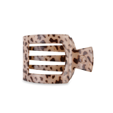 Square Flat Hair Clip | Med. | Blonde Tortoise