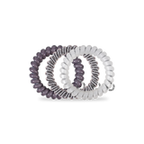Spiral Hair Coils | Large | Silver Flames Hair Ties