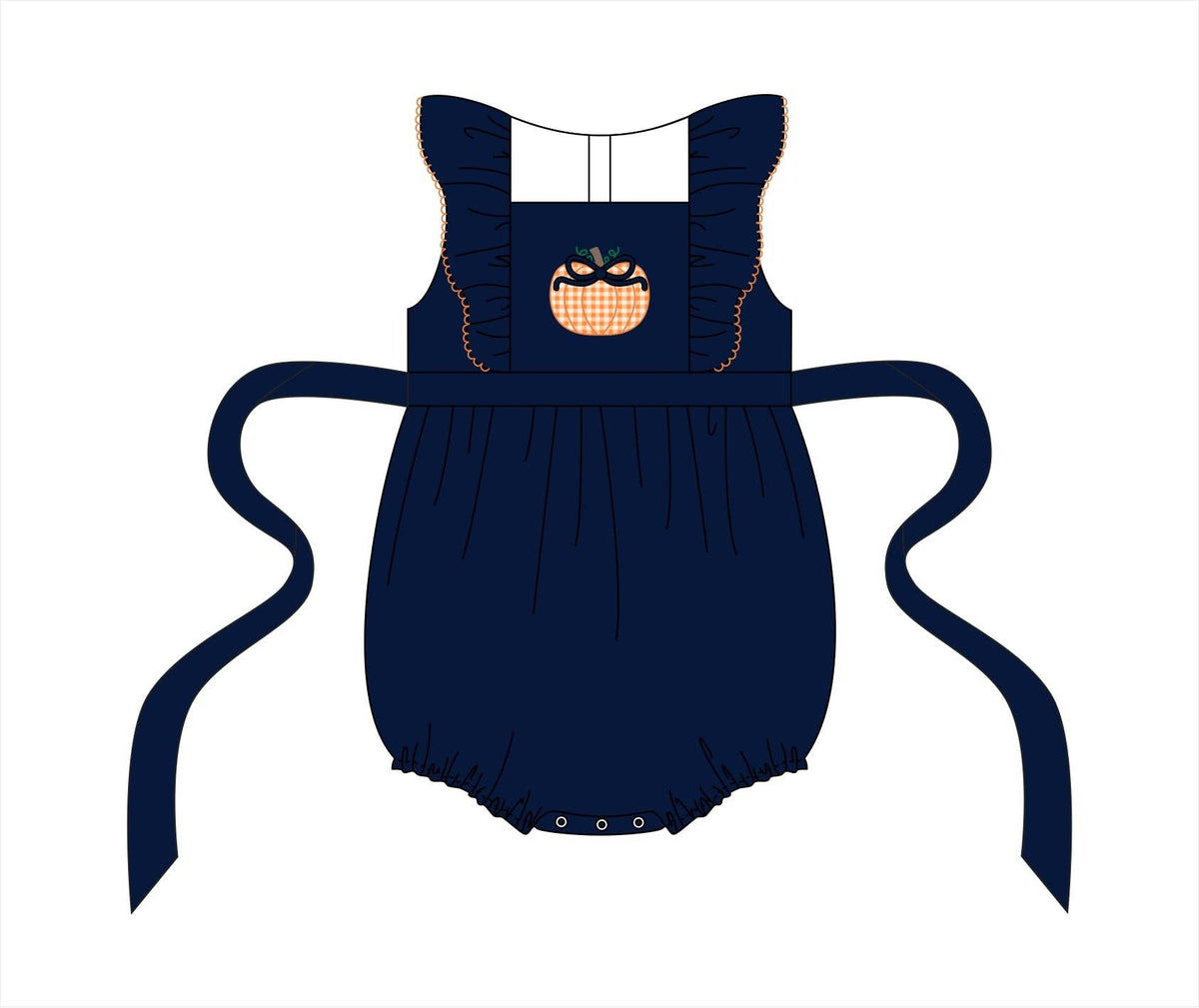 PO114: Autumn Applique Girl Bubble
