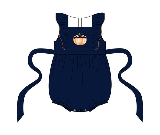 PO114: Autumn Applique Girl Bubble
