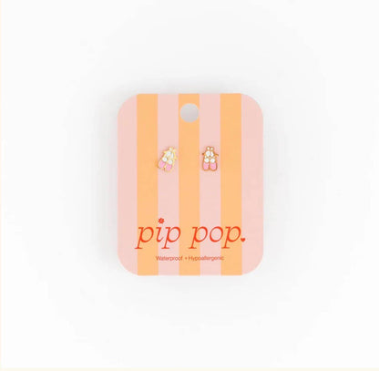 Ballet Slipper  Stud Earrings - Hypoallergenic, Flat Back