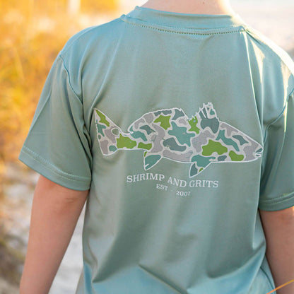 Coastal Camo Performance Graphic Tee