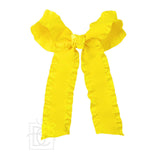 Double Ruffle Tail Bow on Alligator Clip