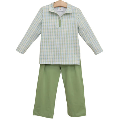 Basin Plaid Evan Pullover Pants Set