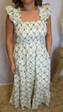 Cream floral dress