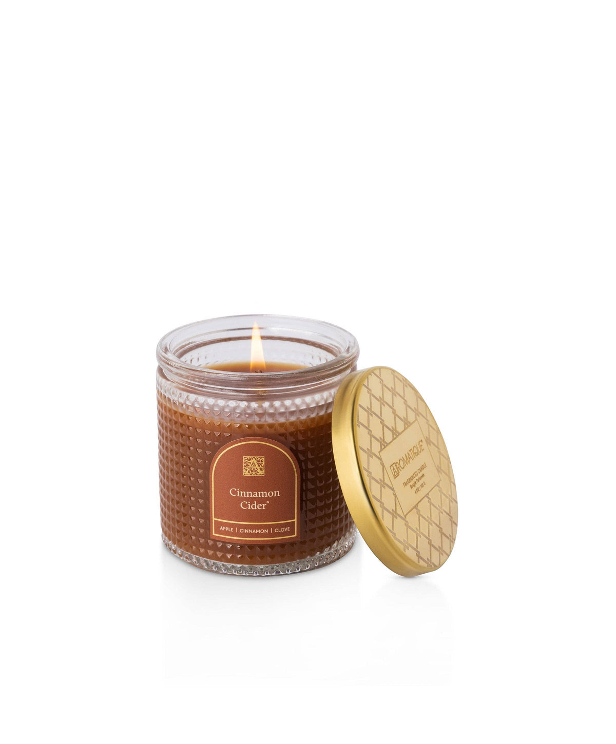 Cinnamon Cider - Textured Glass Candle - 11 EA