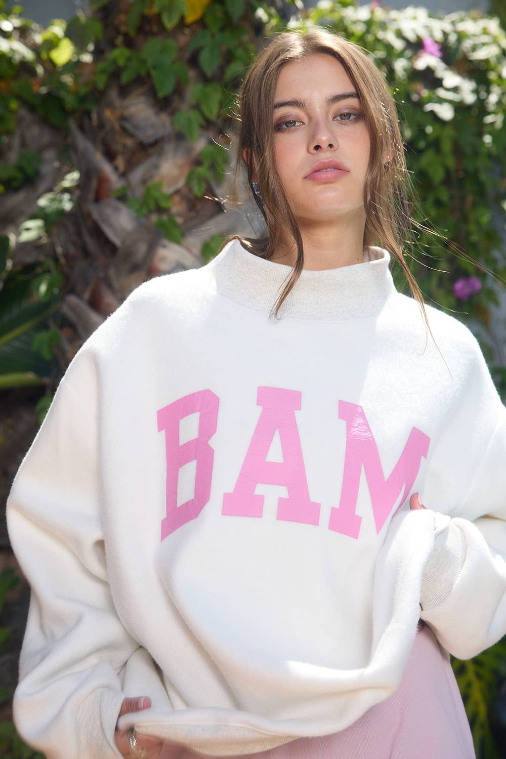 MAHJONG | Reversible "MAHJ" & "BAM" MockNeck Sweatshirt