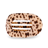 Round Flat Hair Clip | Large | Blonde Tortoise