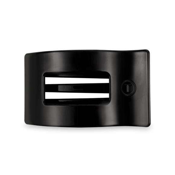 Flat Rectangle Hair Clip | Medium | Jet Black