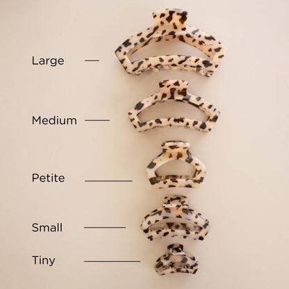 Open | Blonde Tortoise | Petite Claw Clip