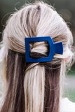 Square Flat Hair Clip | Med. | Midnight Rain